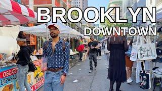 NEW YORK CITY Walking Tour 4K - BROOKLYN - DOWNTOWN BROOKLYN