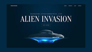 Website Landing Page Design With Text Animation  Animated Website Using HTML CSS and JQuery