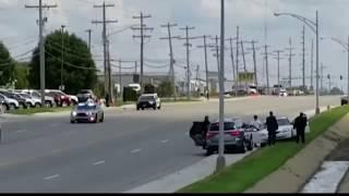 Driver loses control near Trump motorcade in Springfield Missouri