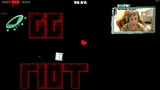 Шок @DolphyGeometryDash ребитнул Bloodbath с первой попытки 