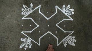 Tulsi Vivah special rangoli designs 7×7 dots rangoli designs for Tulsi Vivah  तुलसी विवाह रंगोली