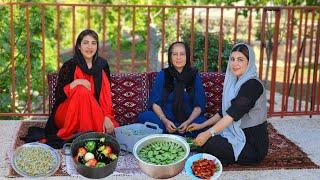 Country Style Cooking on a Beautiful Day  Kurdish Village