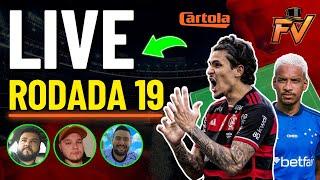 LIVE DICAS DA RODADA #19 CARTOLA FC 2024 - QUAL MELHOR FORMAÇÃO???