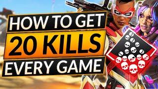 How to get 20 KILLS EVERY GAME - How I Win 1v3s EASILY - Apex Legends Guide