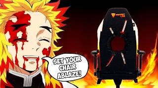I Punched A Hole In My Chair...UNBOXING the Ultimate Rengoku Statue & Gaming Chair by Secretlab