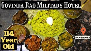 114-Year New Govinda Rao Military Hotel  Oldest Non-Veg Hotel in BANGALORE