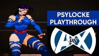 Avengers vs. X-Men Mugen - Psylocke Gameplay Playthrough 1080p 60fps