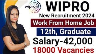 Wipro Recruitment 2024WIPRO Work From Home Jobs 2024Technical Government JobGovt Jobs June 2024