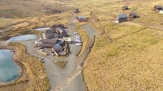 South Africa  Lesotho border and surrounding area  Fouriesburg. Aerial footage from a drone.