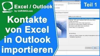 Adressimport von Excel nach Microsoft Outlook Teil 1 - carinko.com