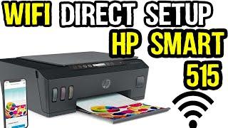 How to Setup Wifi Direct in HP Smart Tank 515?