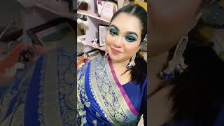 blu eyes makeup #vairel #popular #makeup #youtubeshorts