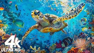 NEW 3H Stunning 4K Underwater Footage - Rare & Colorful Sea Life Video - Relaxing Sleep Music #10
