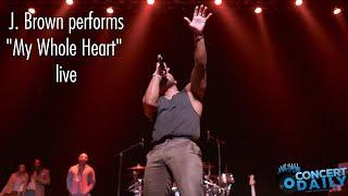 J. Brown performs My Whole Heart live Rebirth of Marvin Tour Baltimore