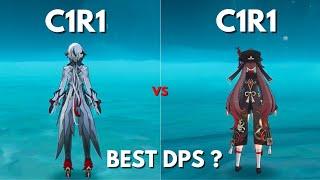 C1 ARLECCHINO Vs C1 HUTAO  Best Pyro DPS ?Genshin Impact