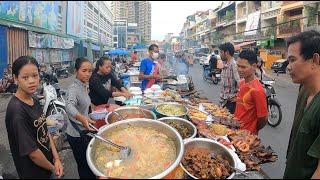 Cambodian traditional Dinner Street Food  - Phnom Penh Street Food Tour