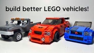 Tips and Tricks For Creating Better LEGO Vehicle Mocs part 2