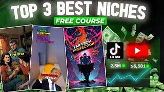 TOP 3 Best Niches for TikTok & YouTube shorts Free Course  Passive Income