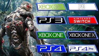 Crysis  PS3 - 360 - Switch - PS4 - Pro - ONE - ONEX - PC  All Versions Comparison