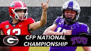 TCU vs Georgia LIVE CFP championship preview from L.A.  Countdown to the College Football Playoff