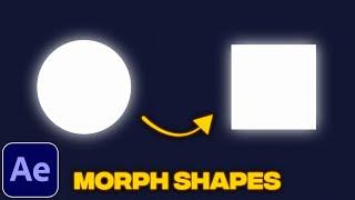 Shape Morph Tutorial in After Effects  Morphing Shapes