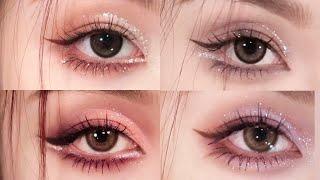 Soft Cut Crease Eye Makeup - 4 Sexy & Romantic Styles  Step by Step Tutorial by 造孽小猪.