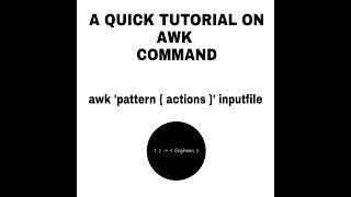 A quick tutorial on AWK command  Engineer