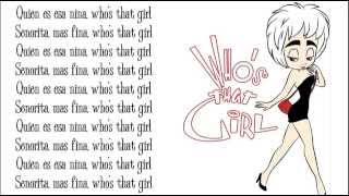 Madonna - Whos That Girl with Lyrics on Screen