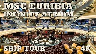 MSC  EURIBIA ship tour  - The Infinity Atrium - The most beautiful place aboard