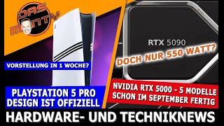 Nvidia RTX 5000 - 5 Modelle im September fertig  Playstation 5 Pro nächste Woche?  Ryzen 7600X3D