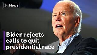 Biden says only the Lord Almighty can tell him to drop out of presidential race