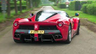 Supercars Accelerating LOUD Laferrari Akrapovic Aventador SF90 GT3RS 720S Huracan EVO 458 FF