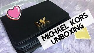 MICHAEL KORS  Unboxing Mott Large Leather Shoulder Bag