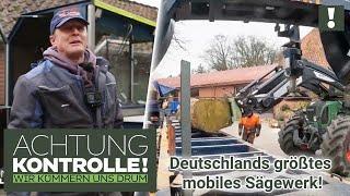 7 Meter Sägeblatt und viel Power Das GRÖSSTE mobile Sägewerk Deutschlands  Achtung Kontrolle