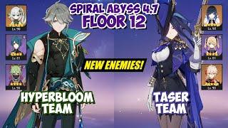 Alhaitham Hyperbloom & Clorinde Taser  Spiral Abyss 4.7  Genshin Impact