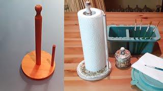 Реставрация и декор предметов интерьера на примере стойки для бумажных полотенец.