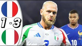 France vs Italy 1-3 Highlights & All Goals Nations League 2024 Match Italy France HD 2024