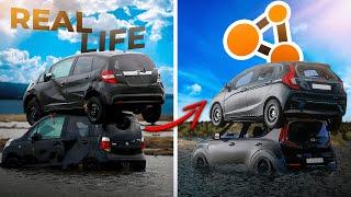 Аварии на реальных событиях в BeamNG.Drive #50