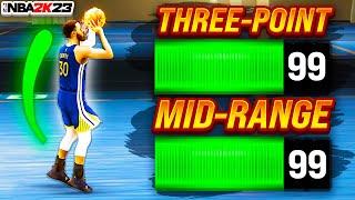 I FOUND THE BEST OFFENSIVE BUILD POSSIBLE  NBA 2K23 *ALL 99 SCORING STATS*