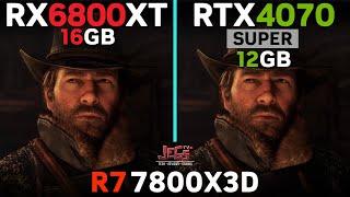 RX 6800 XT vs RTX 4070 Super  Tested in 17 games