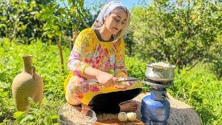 Village life in Iran  Cooking delicious lunch in the village