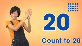 COUNT WITH ME numbers song - count by 1s to 20 - with movement and repetition - preschool  KINDER