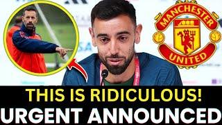 EMERGENCY BRUNO FERNANDES EXPLODES AT UNITED BOARDLOOK WHAT HE SAID HOT MUFC Update News