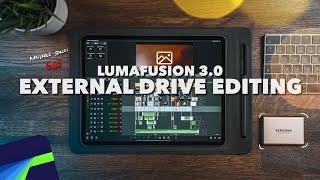 LUMAFUSION EXTERNAL DRIVE EDITING  Editing with only 6GB Storage