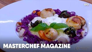 Risotto al caprino con lumache e capesante di Chef Barbieri e Chef Locatelli  MasterChef Magazine