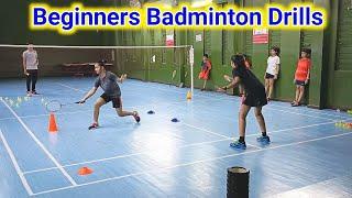 Badminton Training For Beginners  Badminton Drills  Footwork