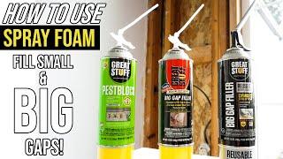 How To Use Great Stuff Foam  Spray Foam In A Can Easy To Use On Small And Big Gaps and Cracks