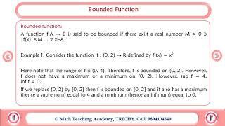 Bounded Function 1