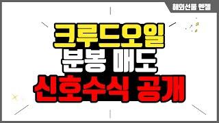 해외선물 크루드오일 분봉 매도 신호수식 차트 설정방법