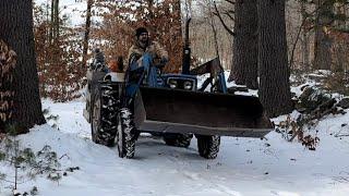 All in a Cold Saturday - Firewood Tractor Burn Pile and Chainsaw